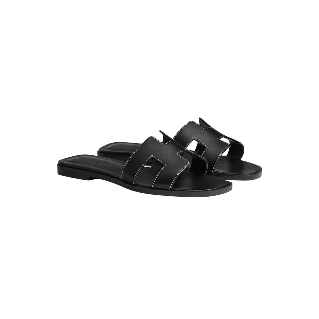 'HRMS' Sandal (White/Black/Brown)