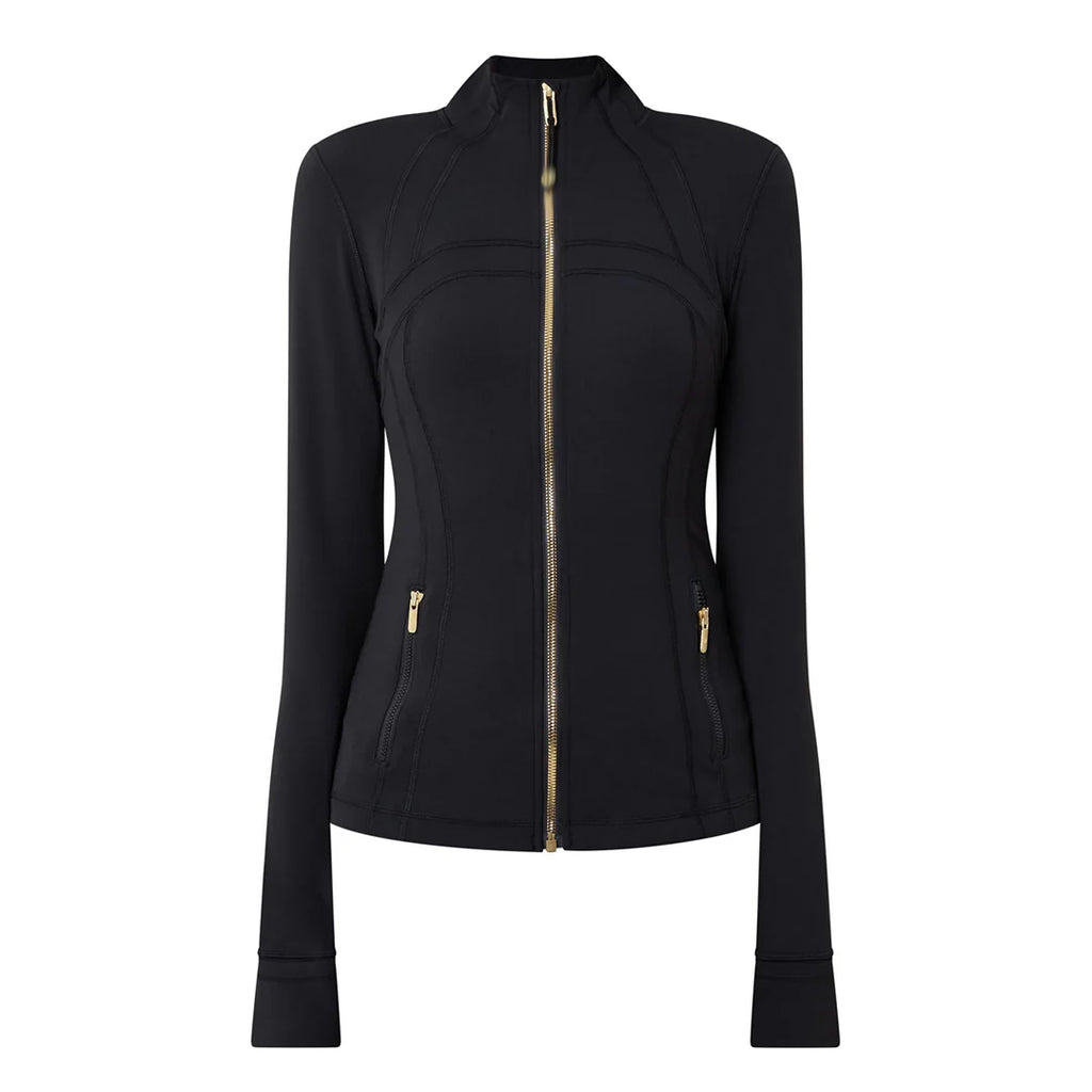 Women's 'LL' Define Jacket Black/Gold Zip