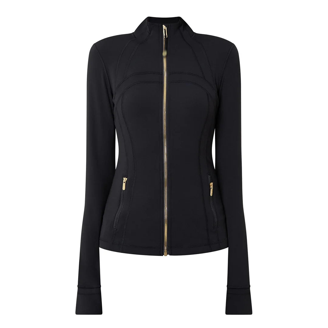 Women's 'LL' Define Jacket Black/Gold Zip