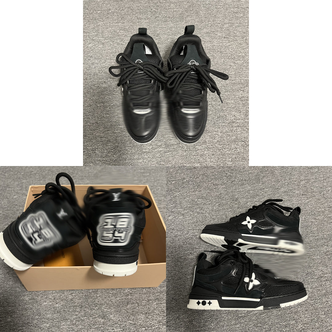 Men's 'VL SKATE' Black/White Shoes