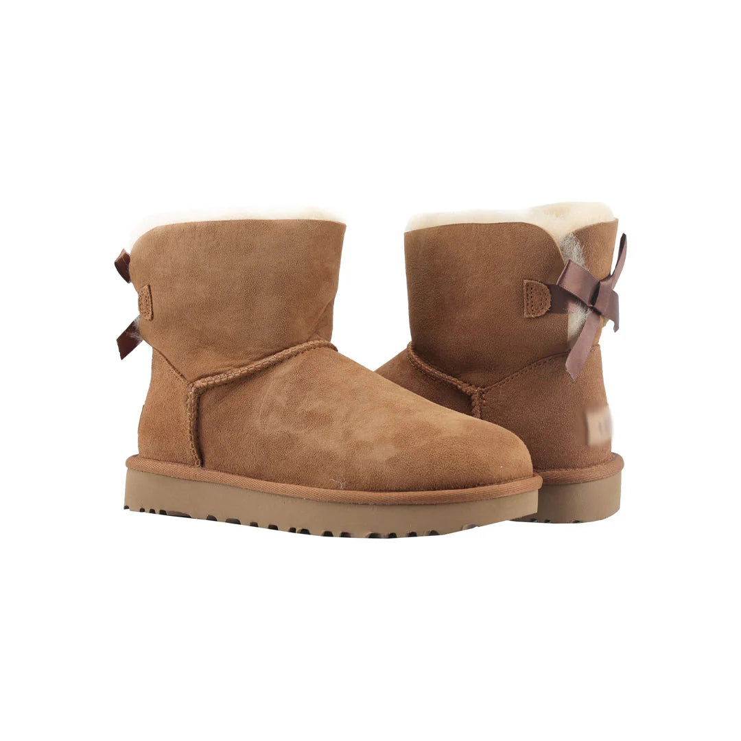 'UG' Bow Boot (Black/Grey/Chestnut)