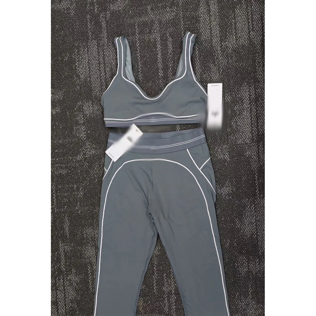 Women's 'AL' Set Dark Grey