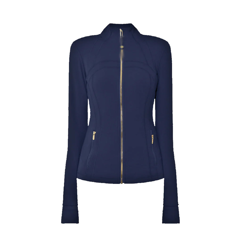 Women's 'LL' Define Jacket Navy Gold Zip