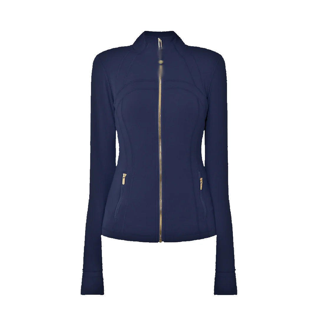 Women's 'LL' Define Jacket Navy Gold Zip