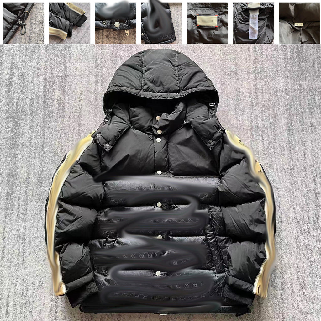 Men's 'GG' Black Puffer Jacket
