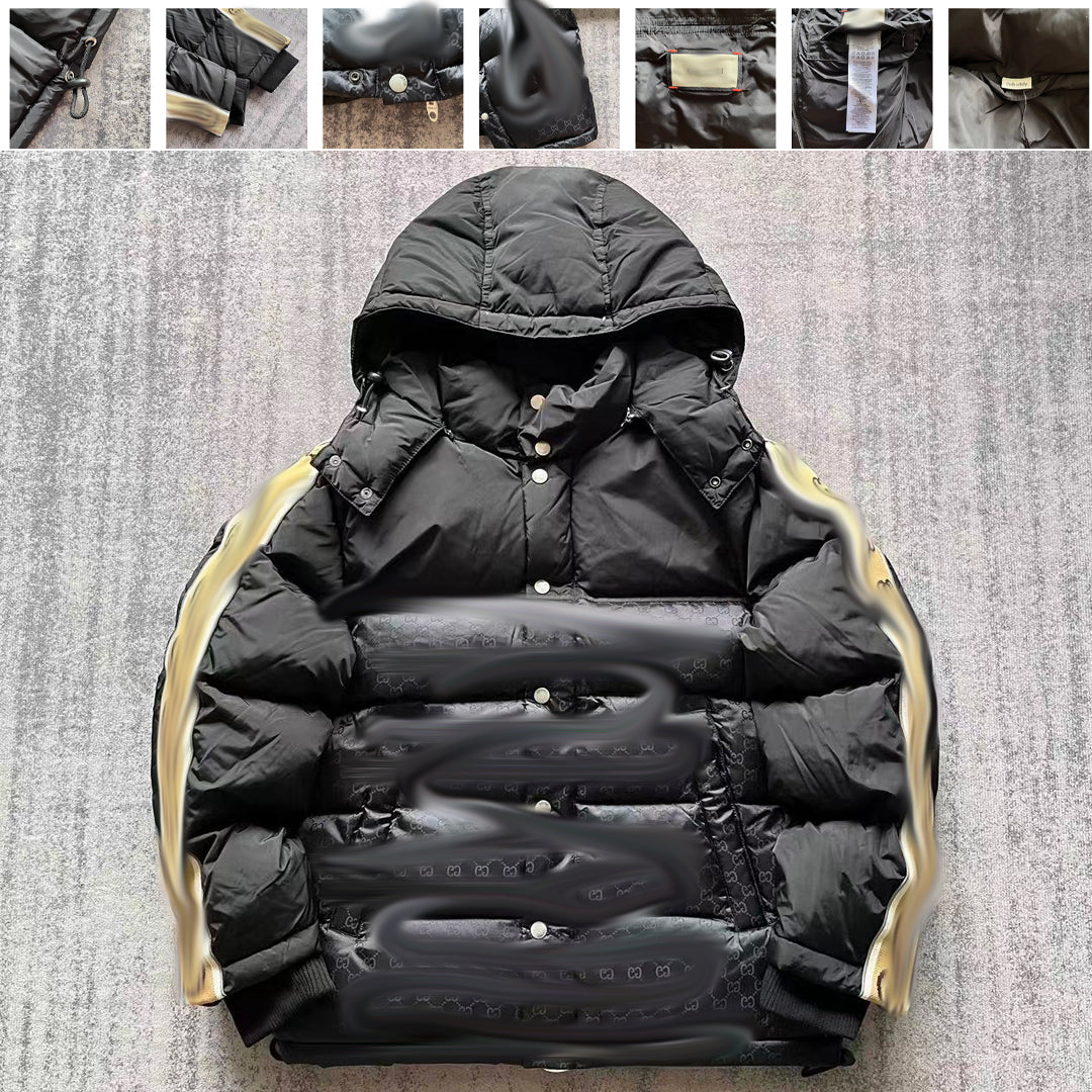 Men's 'GG' Black Puffer Jacket