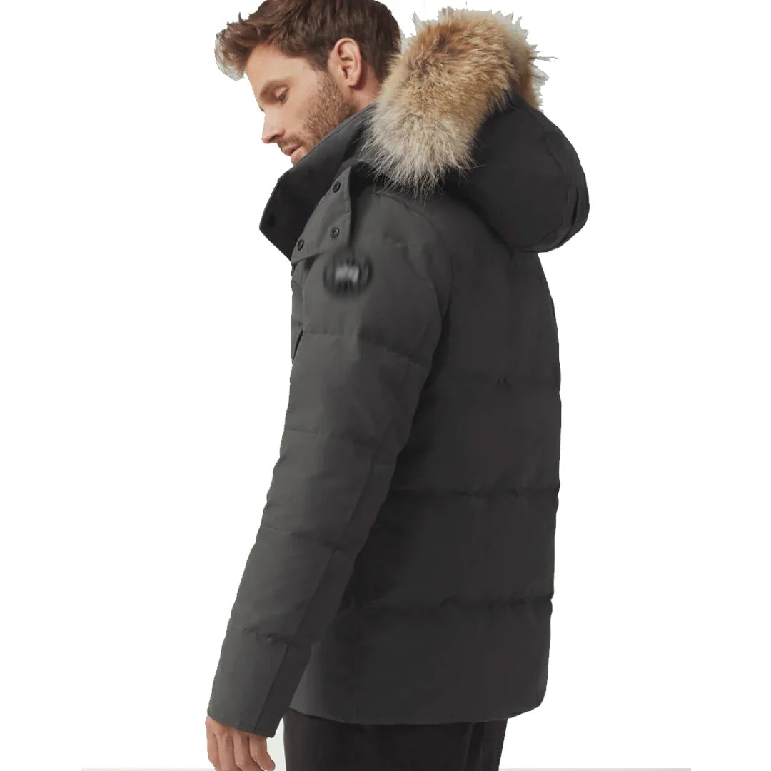 Men's 'CG' WYND Grey Black Badge Jacket