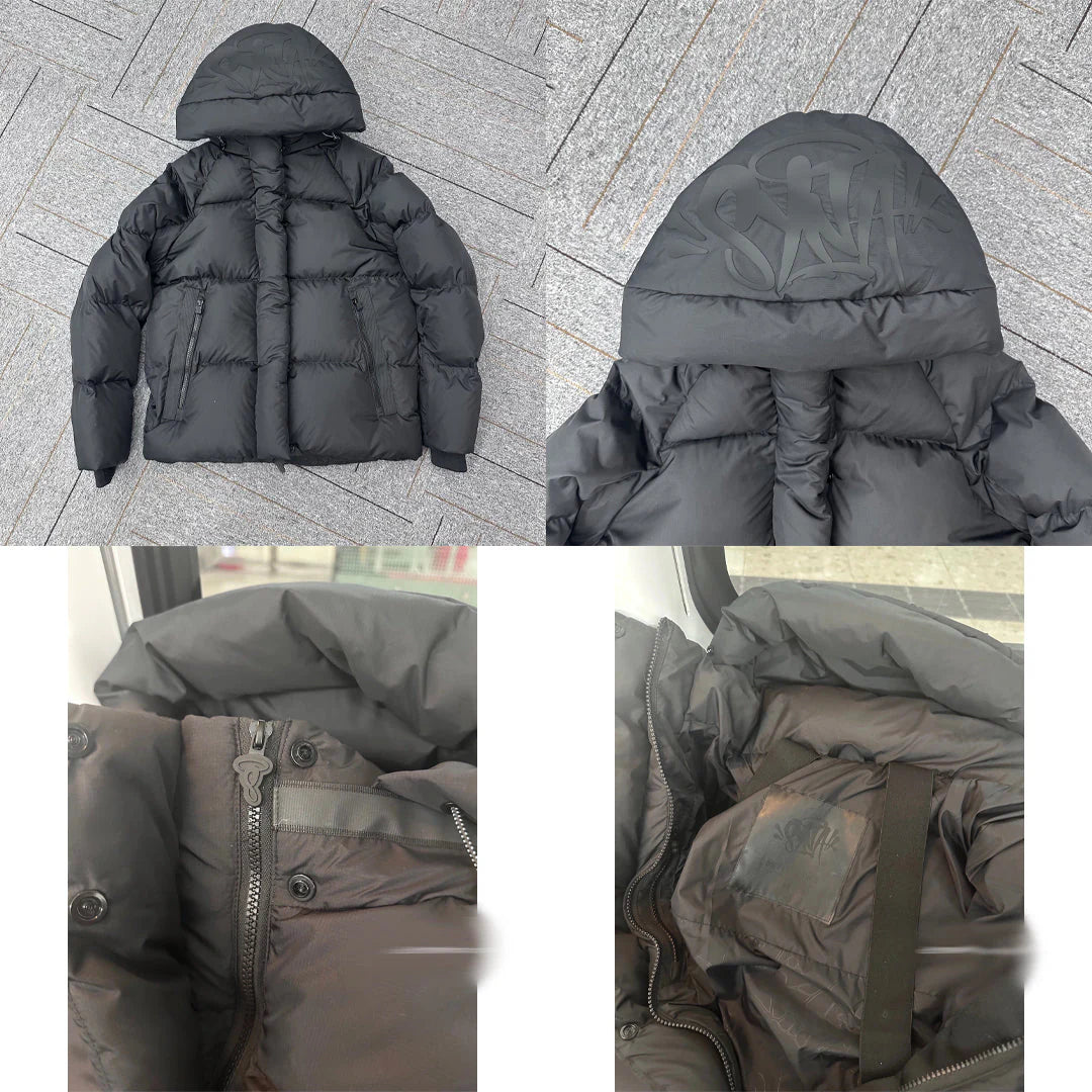 Men's 'SYNA' Black Puffer Jacket